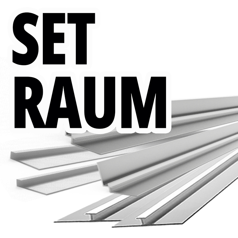 Set Raum je 2x U + Eck + T