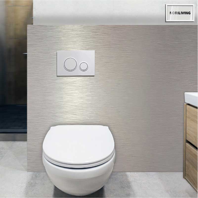 Toilettenrückwand Aluverbund Butlerfinish